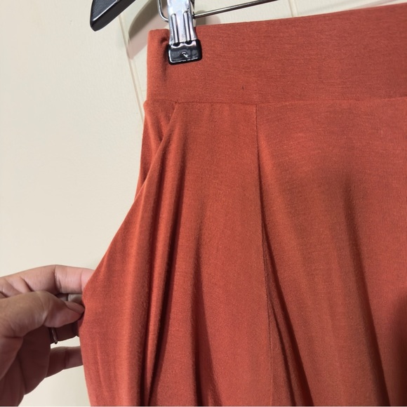 Torrid Mini Super Soft Button-Up Skirt Orange Women Size 0X - Picture 4 of 7